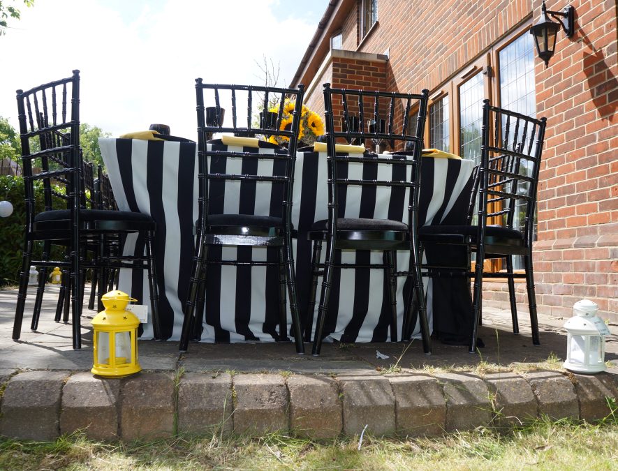 Black Chiavari Chairs Brentwood Essex