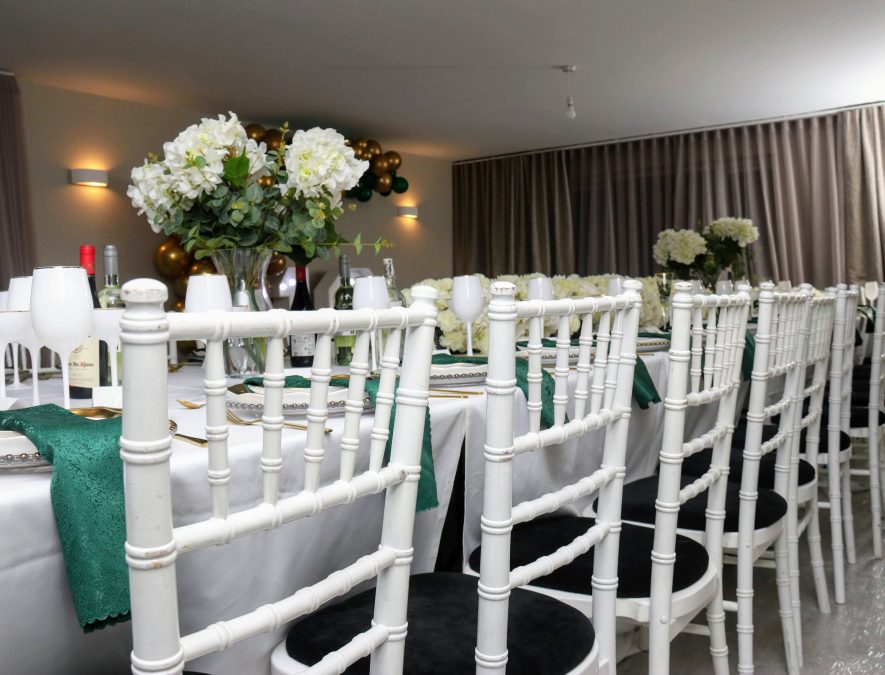 White Chiavari Chairs Birthday The Carriage House