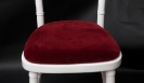 Red velvet seat-pad/cushion
